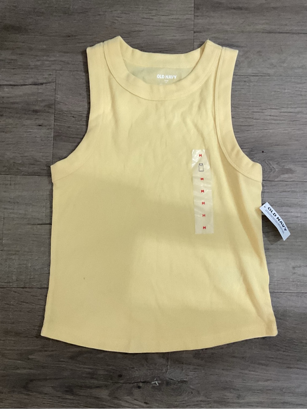 Old Navy Girls Yellow Ribbed Tank Top Sleeveless